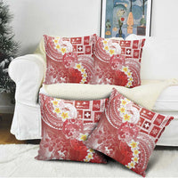 Tonga Christmas Pillow Cover Kilisimasi Fiefia Retro Style Red - Polynesian Pride