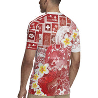 Tonga Christmas Rugby Jersey Kilisimasi Fiefia Retro Style Red - Polynesian Pride