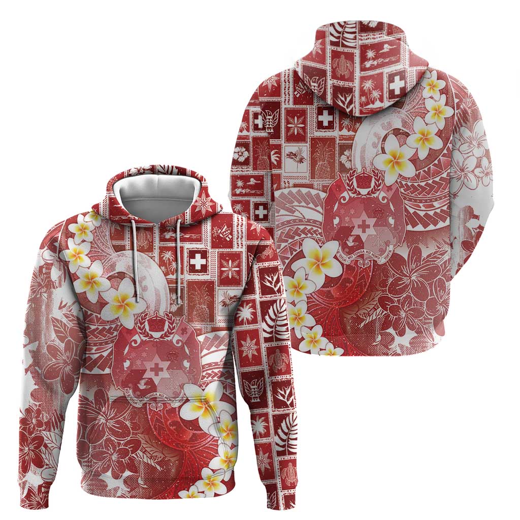 Tonga Christmas Zip Hoodie Kilisimasi Fiefia Retro Style Red - Polynesian Pride