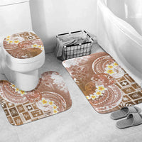 Tonga Christmas Bathroom Set Kilisimasi Fiefia Retro Style Brown - Polynesian Pride