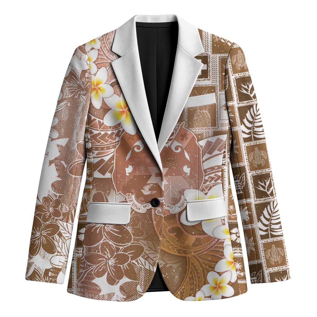 Tonga Christmas Blazer Kilisimasi Fiefia Retro Style Brown - Polynesian Pride