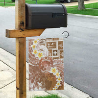 Tonga Christmas Garden Flag Kilisimasi Fiefia Retro Style Brown - Polynesian Pride