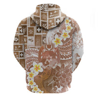 Tonga Christmas Hoodie Kilisimasi Fiefia Retro Style Brown - Polynesian Pride