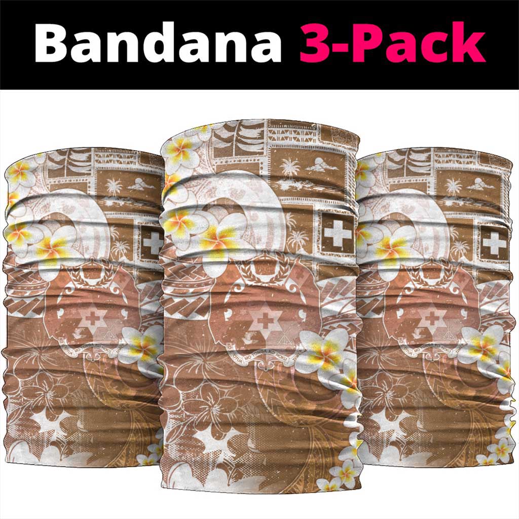 Tonga Christmas Neck Gaiter Kilisimasi Fiefia Retro Style Brown - Polynesian Pride