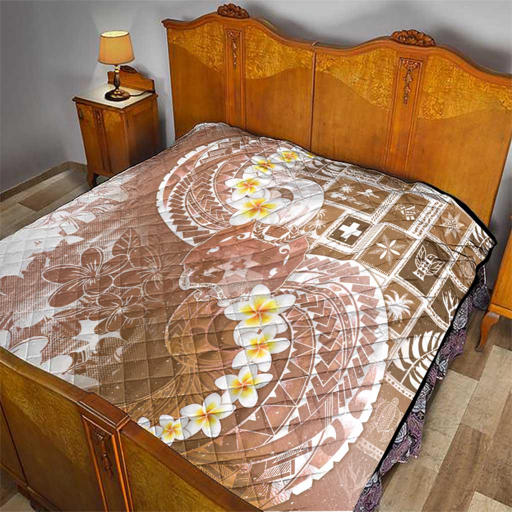 Tonga Christmas Quilt Kilisimasi Fiefia Retro Style Brown - Polynesian Pride