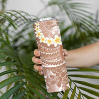 Tonga Christmas Skinny Tumbler Kilisimasi Fiefia Retro Style Brown - Polynesian Pride