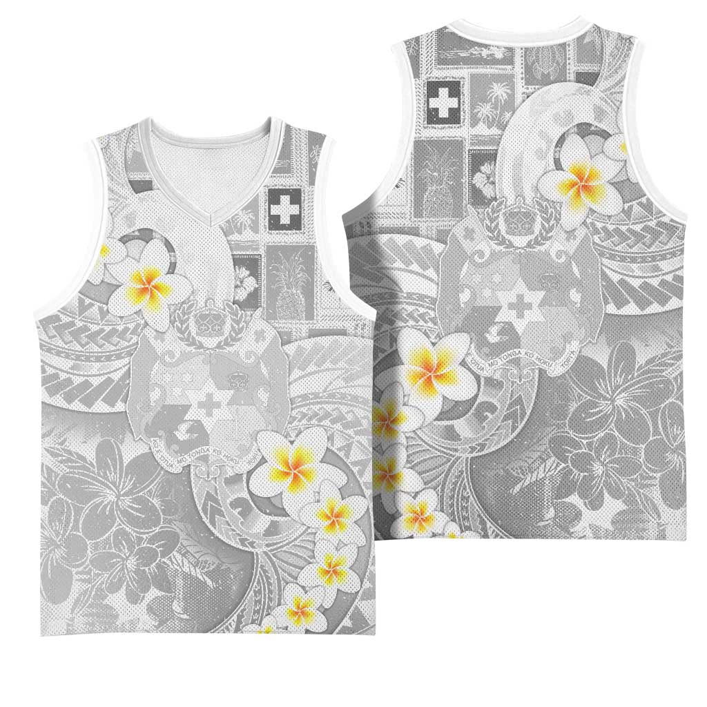 Tonga Christmas Basketball Jersey Kilisimasi Fiefia Retro Style White - Polynesian Pride