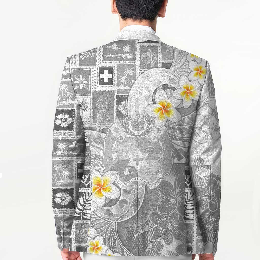 Tonga Christmas Blazer Kilisimasi Fiefia Retro Style White - Polynesian Pride