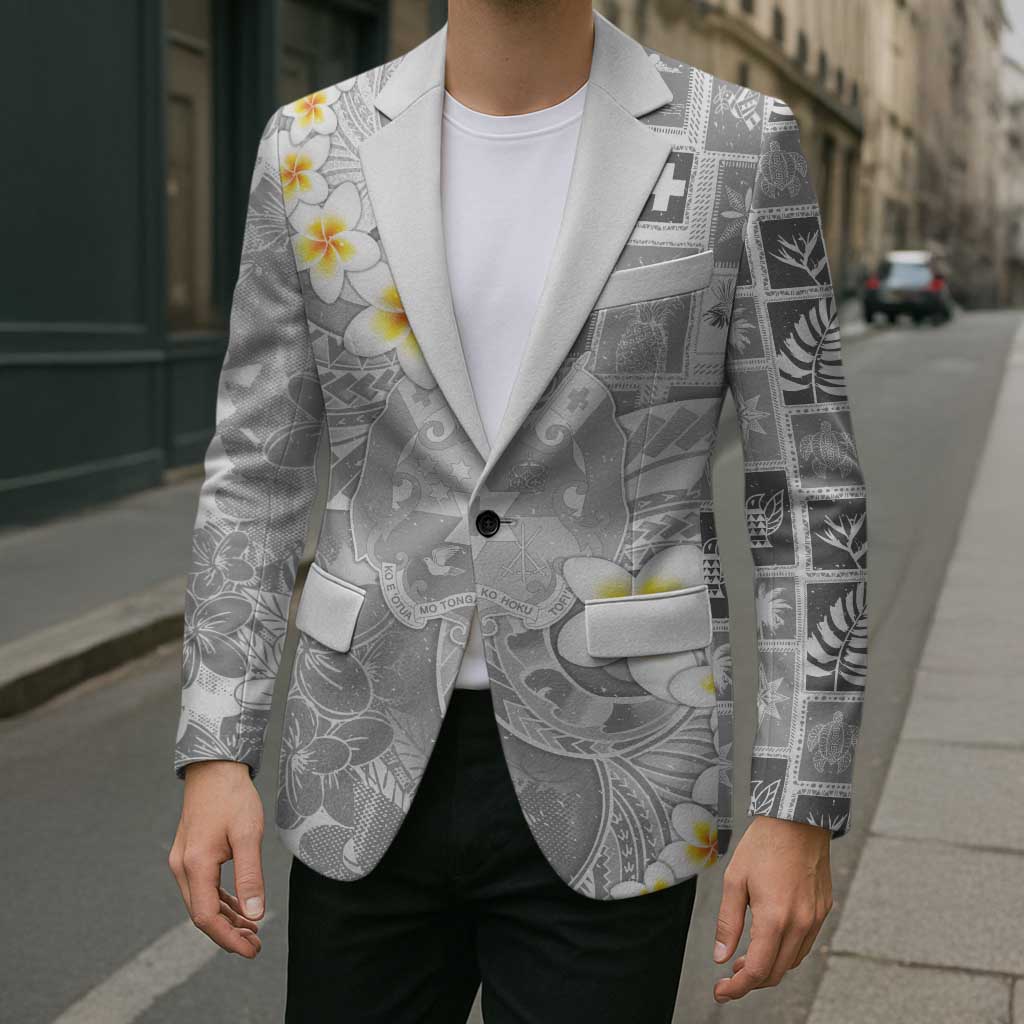Tonga Christmas Blazer Kilisimasi Fiefia Retro Style White - Polynesian Pride