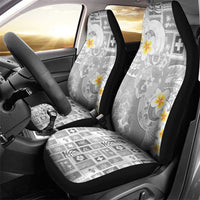 Tonga Christmas Car Seat Cover Kilisimasi Fiefia Retro Style White - Polynesian Pride
