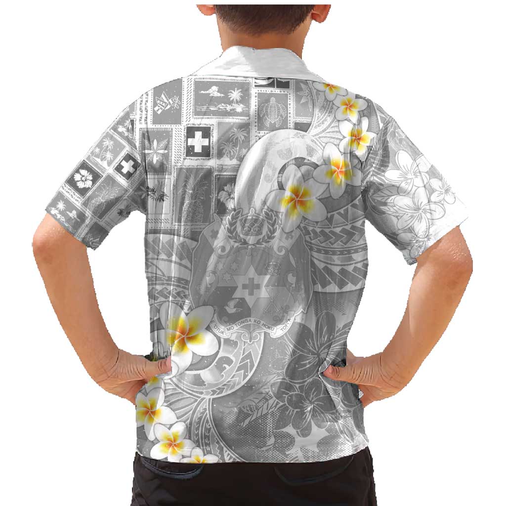 Tonga Christmas Family Matching Mermaid Dress and Hawaiian Shirt Kilisimasi Fiefia Retro Style White - Polynesian Pride