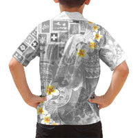 Tonga Christmas Hawaiian Shirt Kilisimasi Fiefia Retro Style White - Polynesian Pride