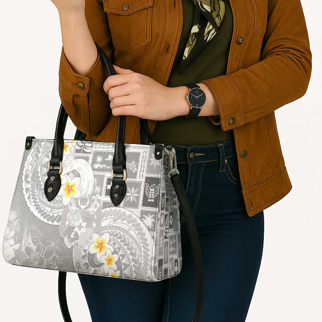 Tonga Christmas Leather Bag Kilisimasi Fiefia Retro Style White - Polynesian Pride