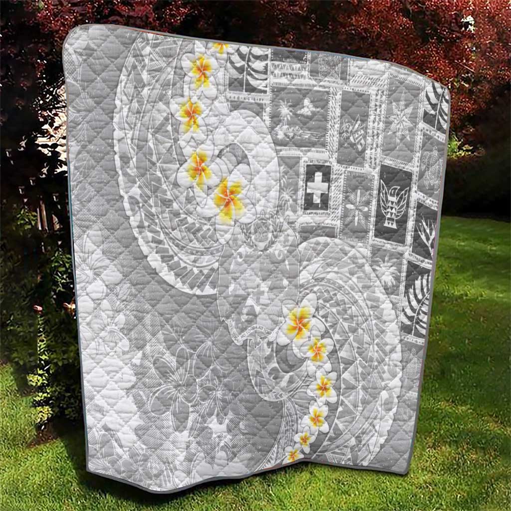 Tonga Christmas Quilt Kilisimasi Fiefia Retro Style White - Polynesian Pride