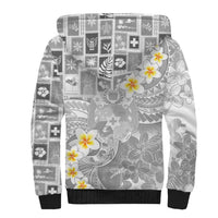 Tonga Christmas Sherpa Hoodie Kilisimasi Fiefia Retro Style White - Polynesian Pride