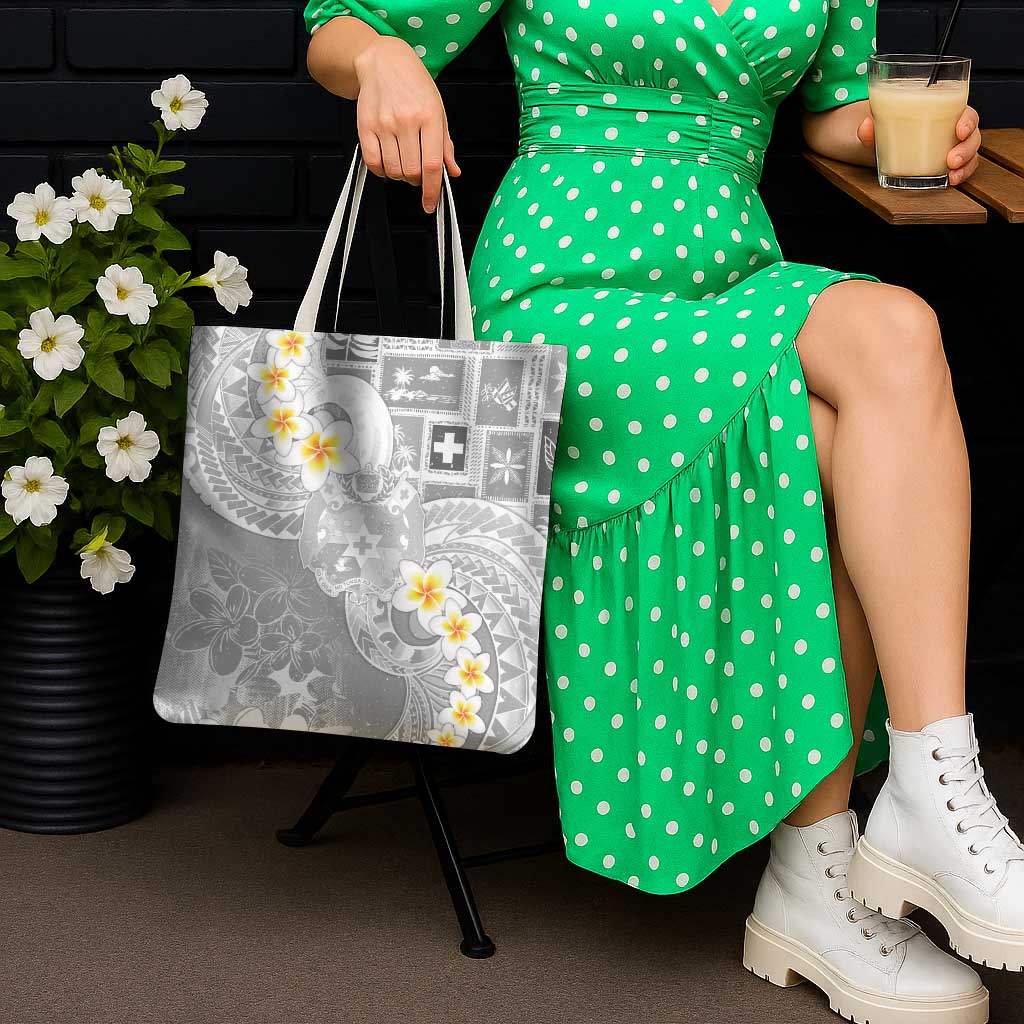 Tonga Christmas Tote Bag Kilisimasi Fiefia Retro Style White - Polynesian Pride