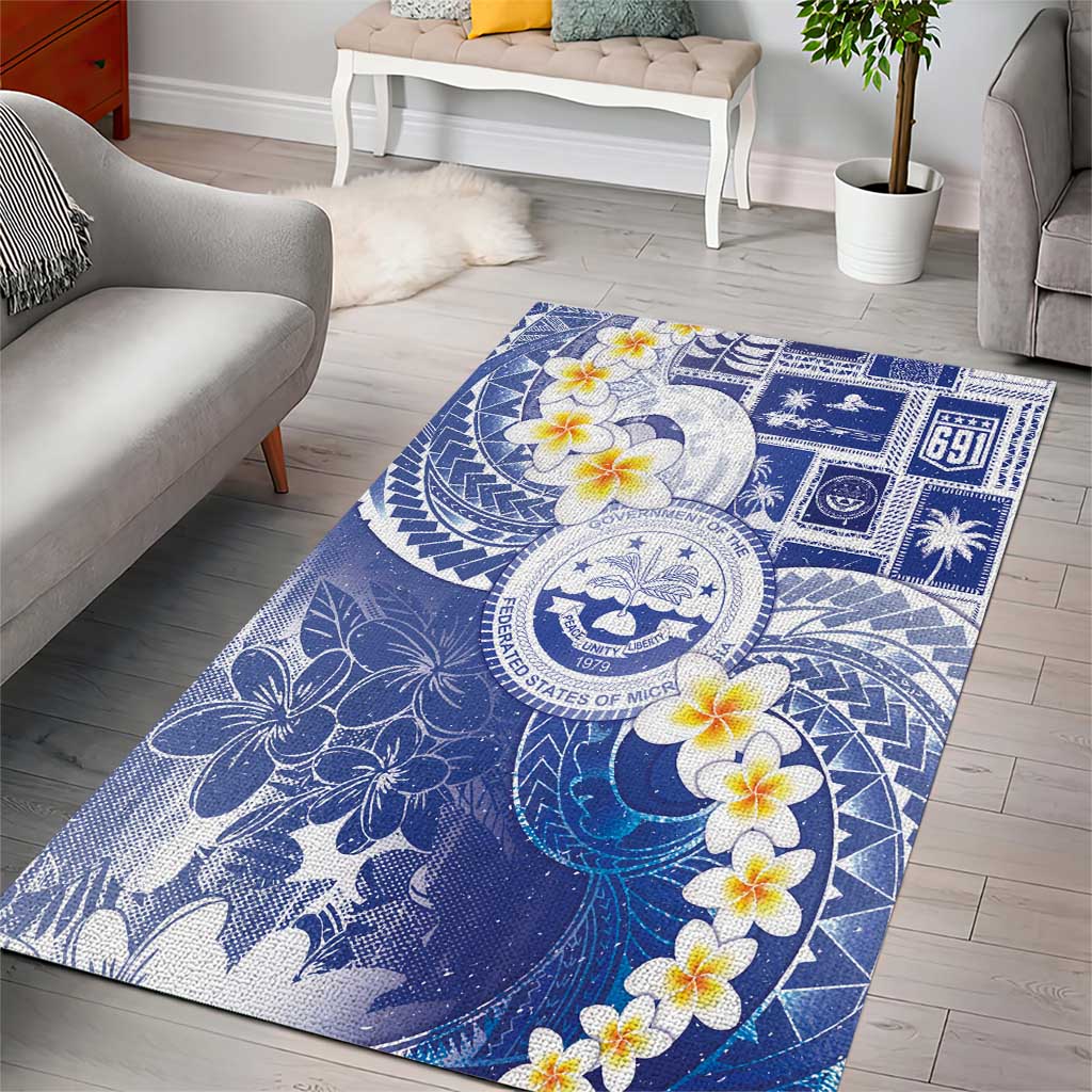 Federated States Of Micronesia Christmas Area Rug Retro Style Bright Version - Polynesian Pride