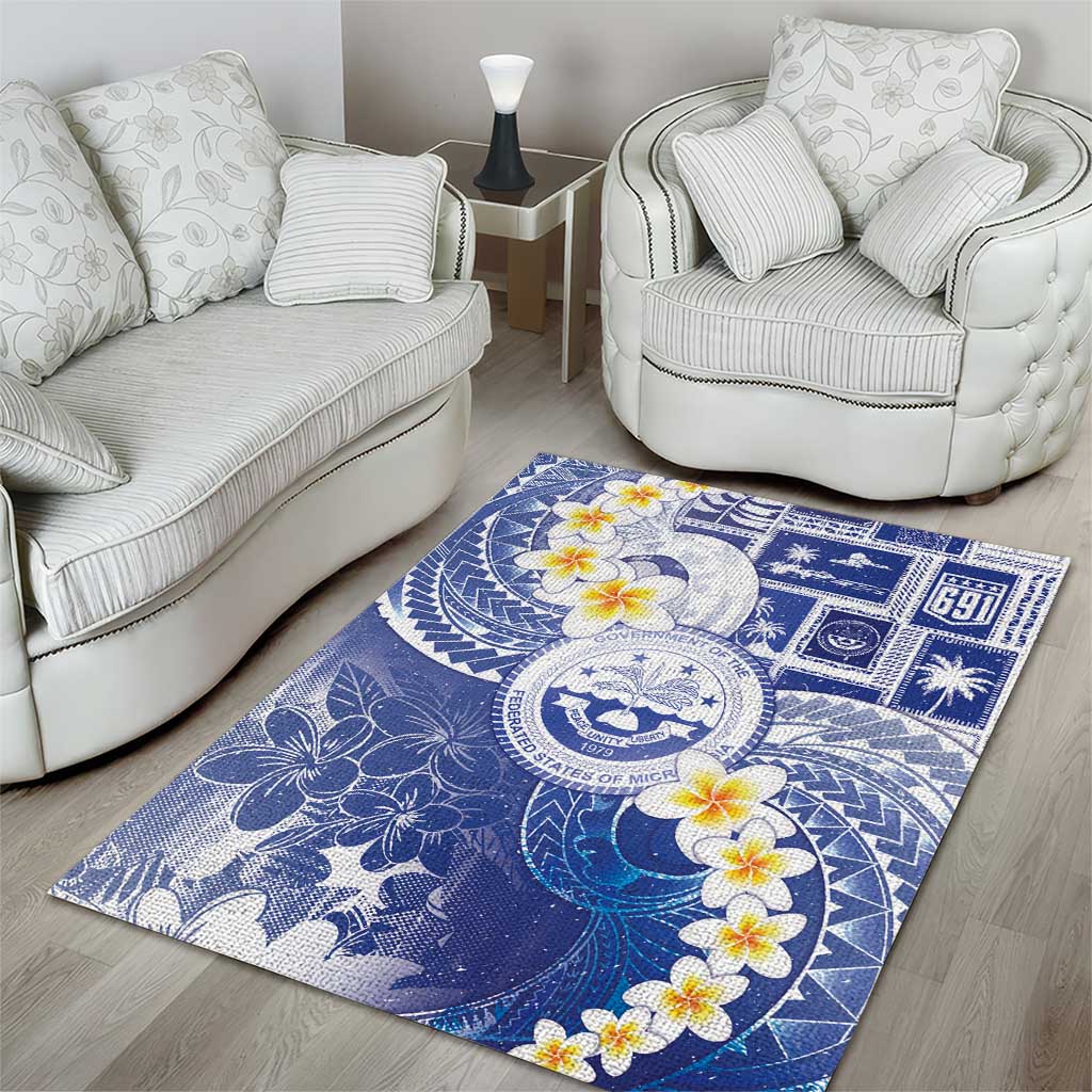 Federated States Of Micronesia Christmas Area Rug Retro Style Bright Version - Polynesian Pride