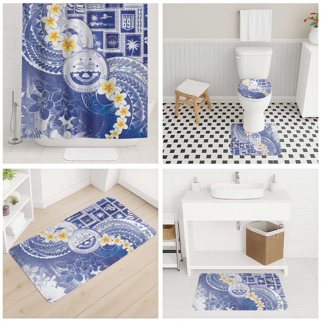 Federated States Of Micronesia Christmas Bathroom Set Retro Style Bright Version - Polynesian Pride