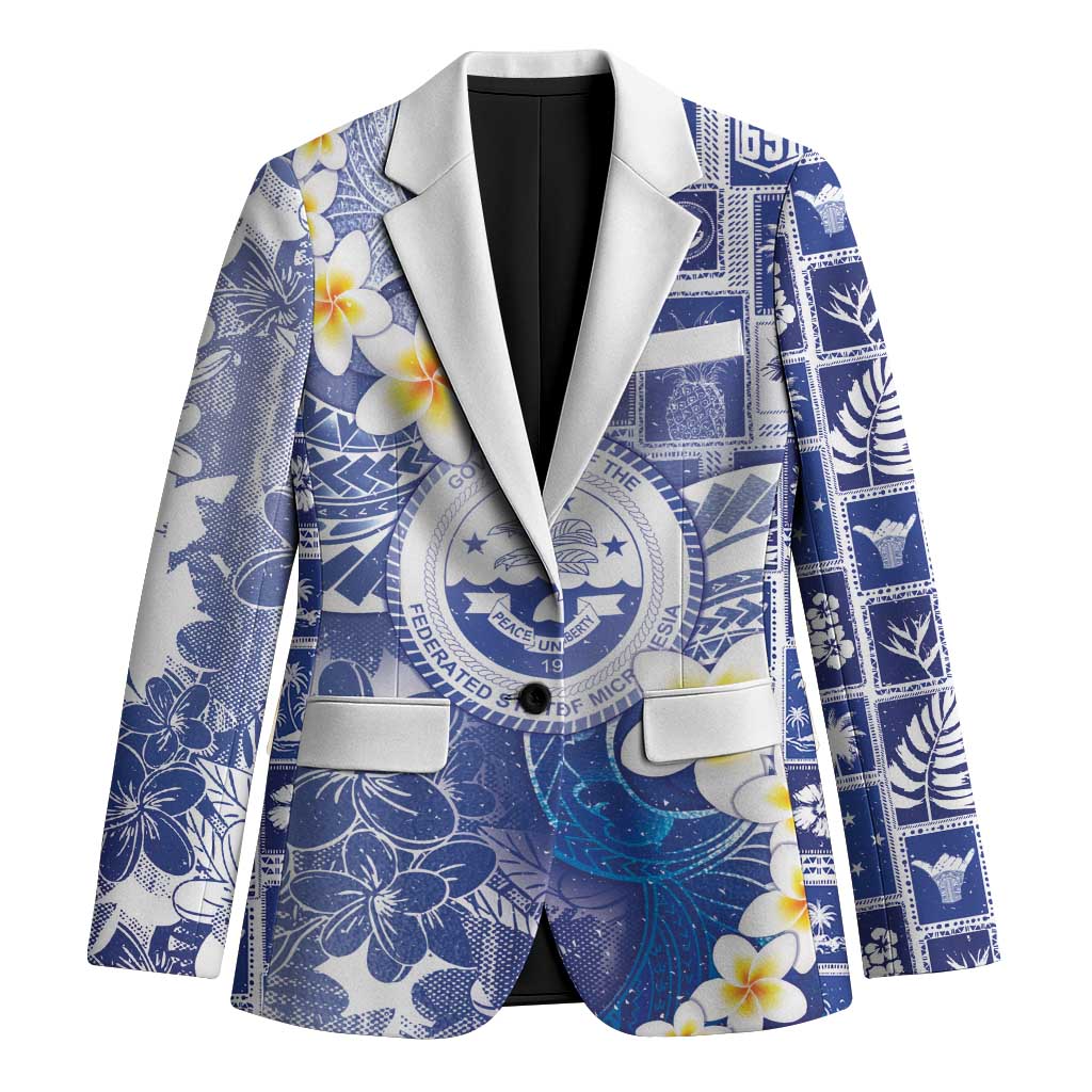 Federated States Of Micronesia Christmas Blazer Retro Style Bright Version - Polynesian Pride