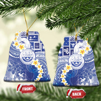 Federated States Of Micronesia Christmas Ceramic Ornament Retro Style Bright Version - Polynesian Pride