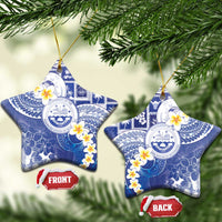 Federated States Of Micronesia Christmas Ceramic Ornament Retro Style Bright Version - Polynesian Pride