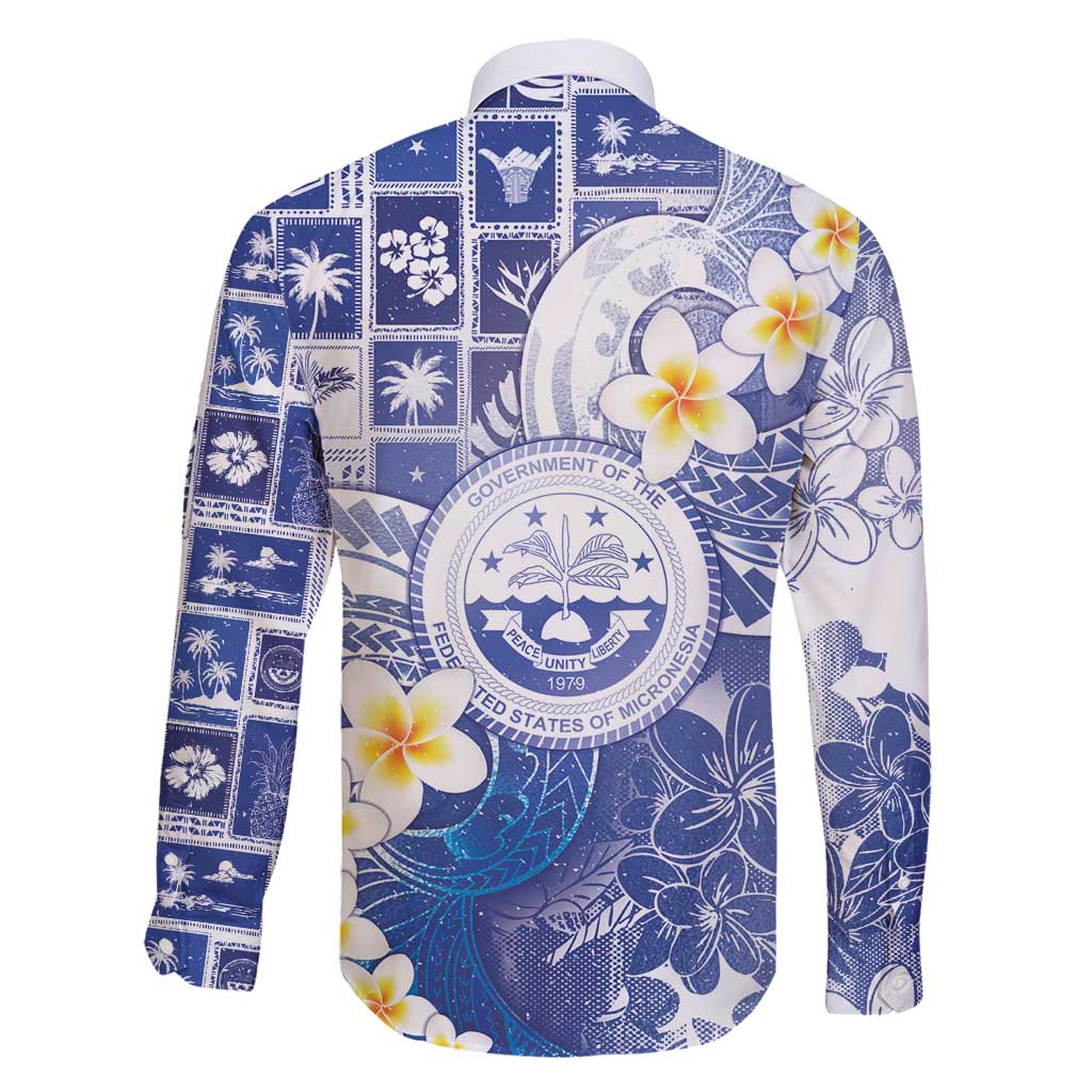 Federated States Of Micronesia Christmas Family Matching Puletasi and Hawaiian Shirt Retro Style Bright Version - Polynesian Pride