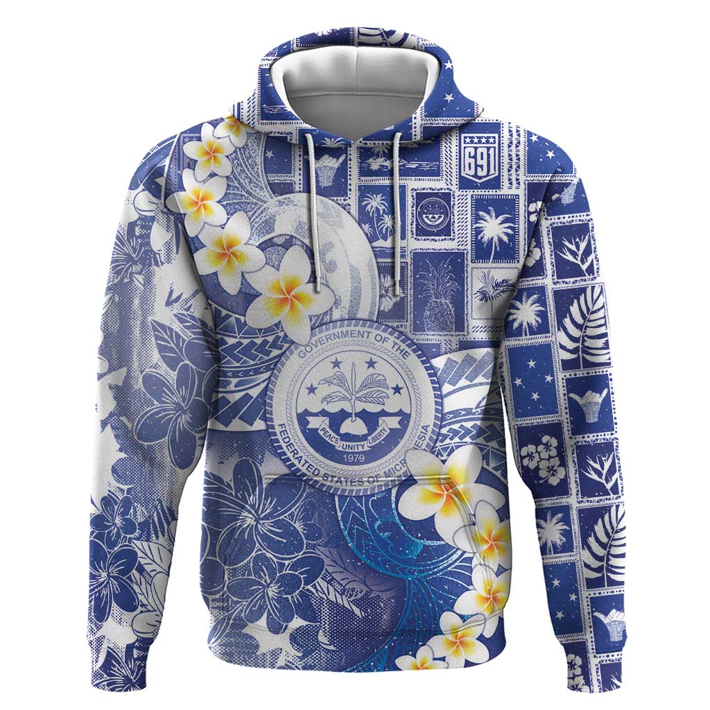 Federated States Of Micronesia Christmas Hoodie Retro Style Bright Version - Polynesian Pride