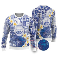 Federated States Of Micronesia Christmas Ugly Christmas Sweater Retro Style Bright Version - Polynesian Pride