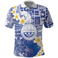 Federated States Of Micronesia Christmas Polo Shirt Retro Style Bright Version - Polynesian Pride