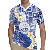 Federated States Of Micronesia Christmas Rugby Jersey Retro Style Bright Version - Polynesian Pride