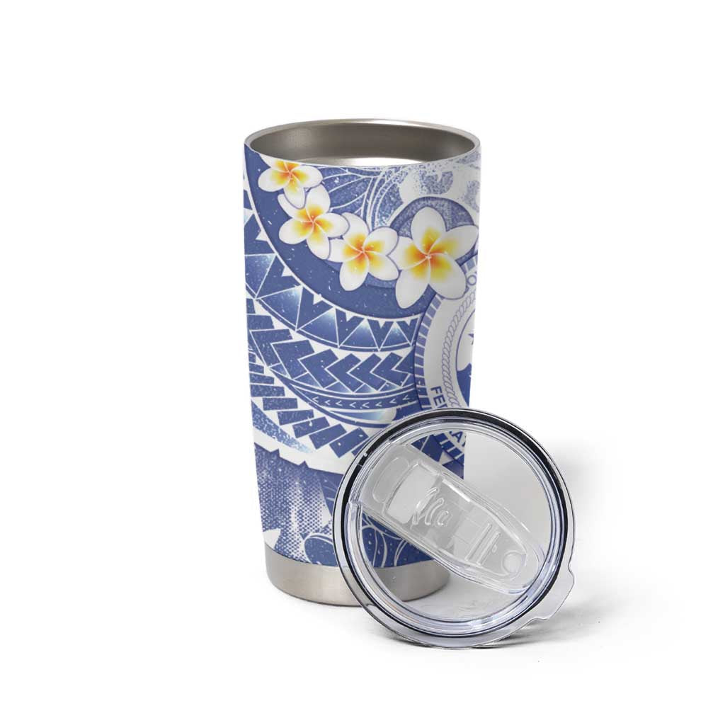 Federated States Of Micronesia Christmas Tumbler Cup Retro Style Bright Version - Polynesian Pride