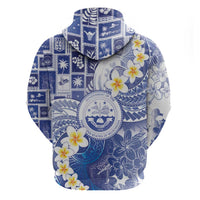 Federated States Of Micronesia Christmas Zip Hoodie Retro Style Bright Version - Polynesian Pride