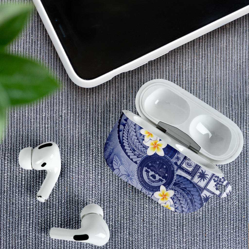 Federated States Of Micronesia Christmas AirPods Case Retro Style Dark Version - Polynesian Pride
