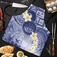 Federated States Of Micronesia Christmas Apron Retro Style Dark Version - Polynesian Pride