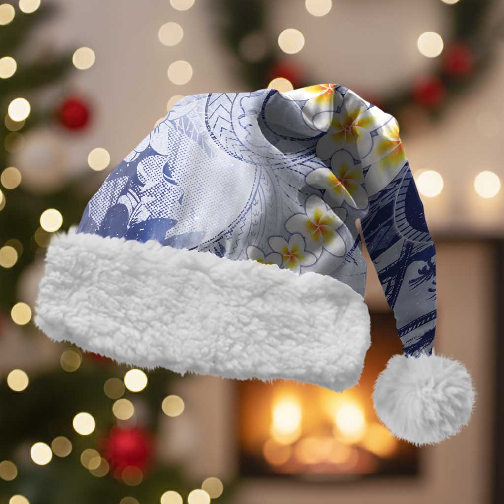 Federated States Of Micronesia Christmas Santa Hat Retro Style Dark Version - Polynesian Pride