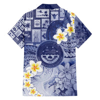 Federated States Of Micronesia Christmas Family Matching Long Sleeve Bodycon Dress and Hawaiian Shirt Retro Style Dark Version - Polynesian Pride