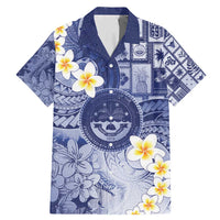 Federated States Of Micronesia Christmas Family Matching Mermaid Dress and Hawaiian Shirt Retro Style Dark Version - Polynesian Pride