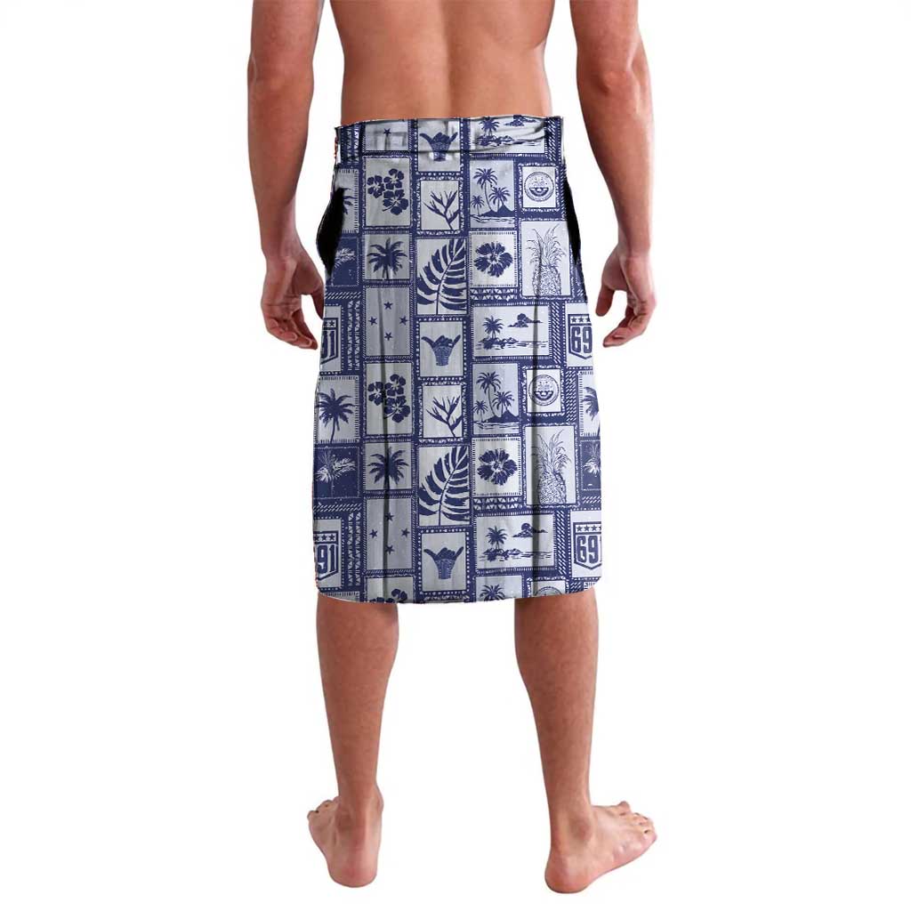 Federated States Of Micronesia Christmas Lavalava Retro Style Dark Version - Polynesian Pride