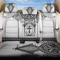Personalised Melanesian Brotherhood Back Car Seat Cover With Tribal Pattern LT05 One Size White - Polynesian Pride