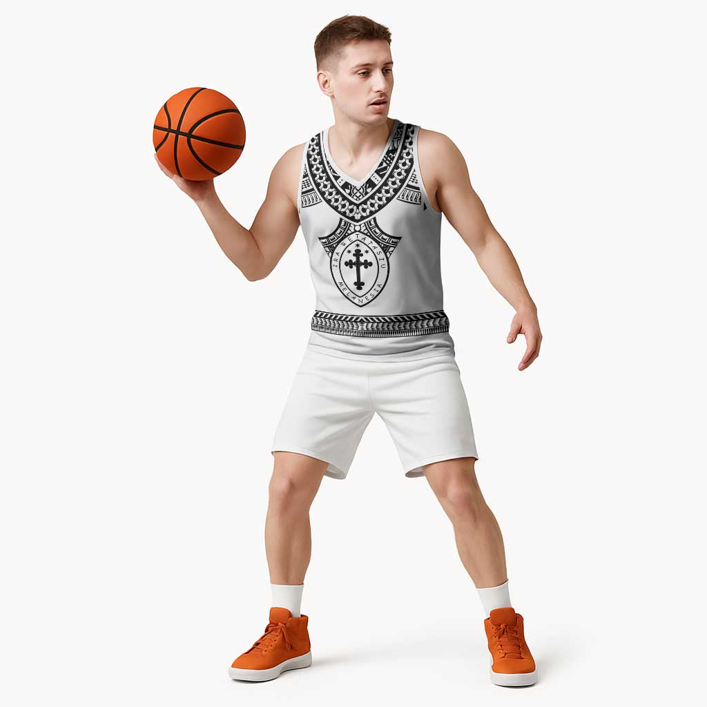 Personalised Melanesian Brotherhood Basketball Jersey With Tribal Pattern LT05 - Polynesian Pride