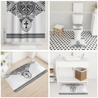 Personalised Melanesian Brotherhood Bathroom Set With Tribal Pattern - Polynesian Pride