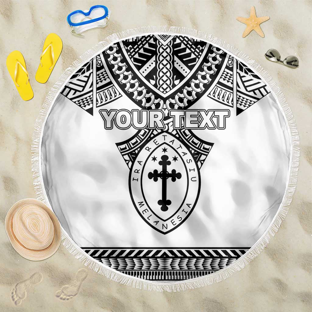 Personalised Melanesian Brotherhood Beach Blanket With Tribal Pattern - Polynesian Pride