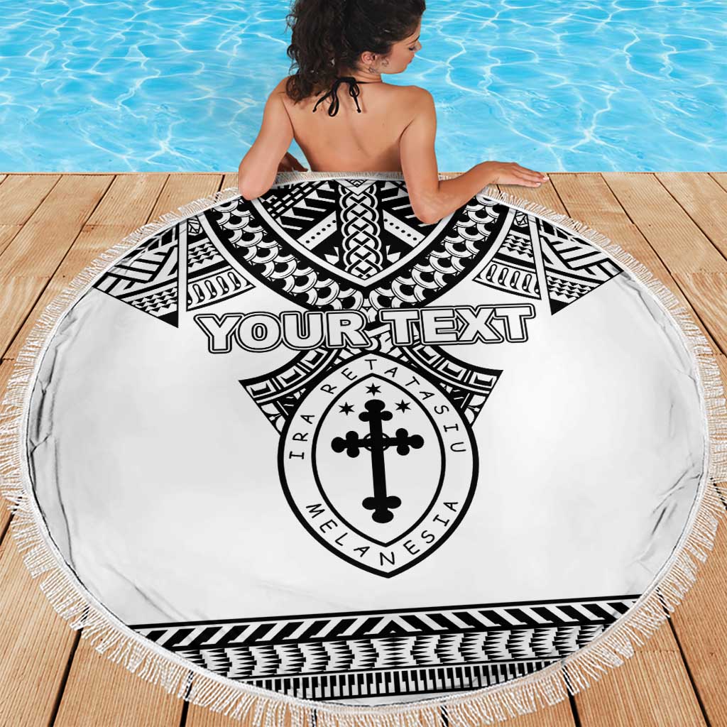 Personalised Melanesian Brotherhood Beach Blanket With Tribal Pattern - Polynesian Pride