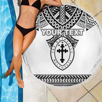 Personalised Melanesian Brotherhood Beach Blanket With Tribal Pattern - Polynesian Pride