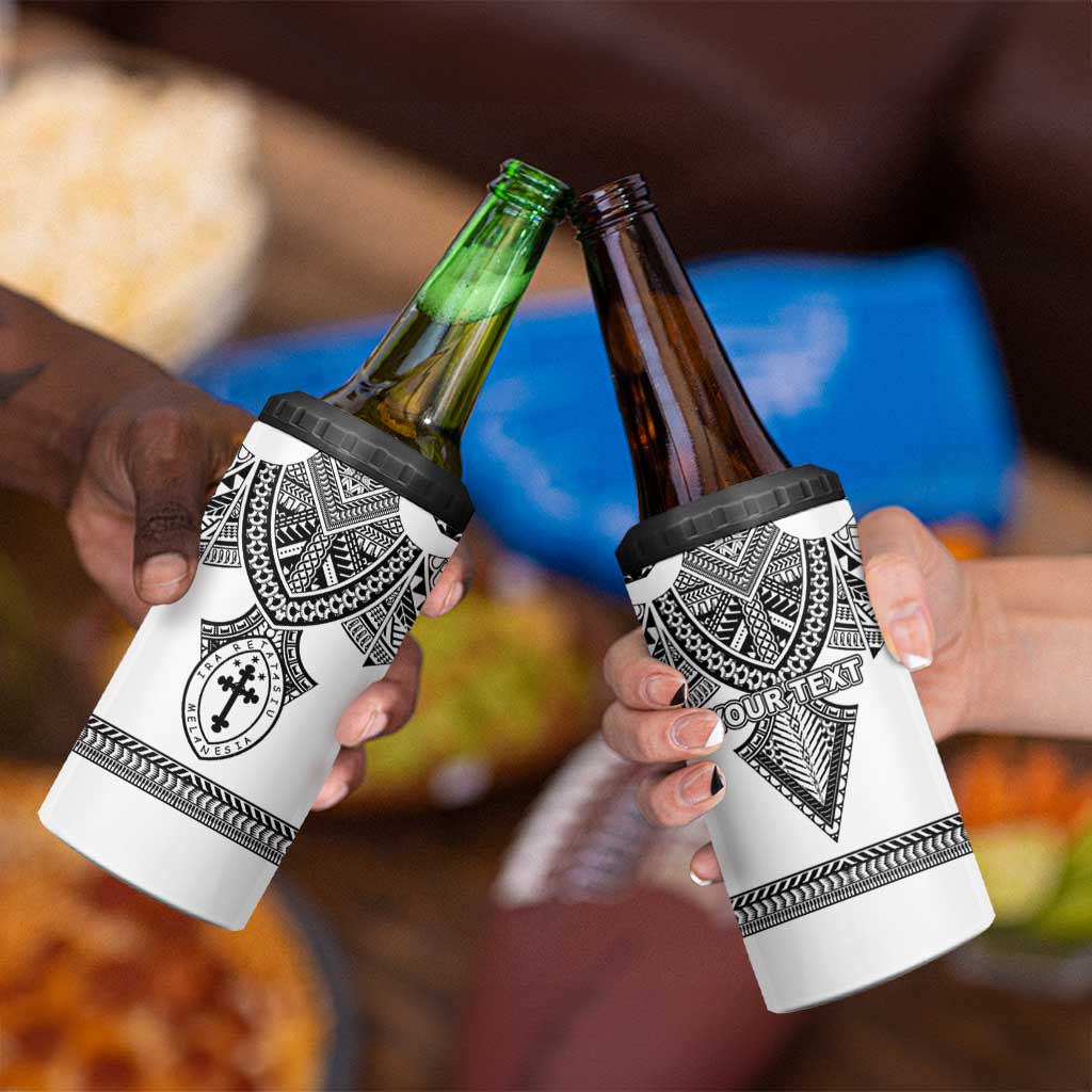 Personalised Melanesian Brotherhood 4 in 1 Can Cooler Tumbler With Tribal Pattern - Polynesian Pride