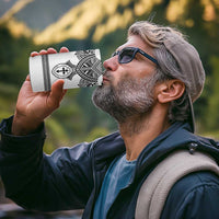 Personalised Melanesian Brotherhood 4 in 1 Can Cooler Tumbler With Tribal Pattern - Polynesian Pride