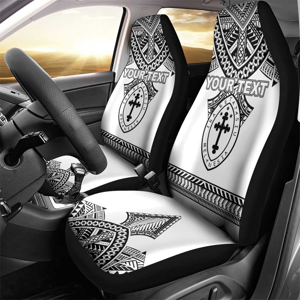 Personalised Melanesian Brotherhood Car Seat Cover With Tribal Pattern LT05 - Polynesian Pride