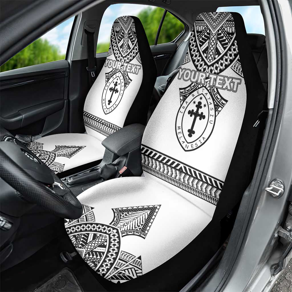 Personalised Melanesian Brotherhood Car Seat Cover With Tribal Pattern LT05 - Polynesian Pride