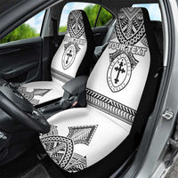 Personalised Melanesian Brotherhood Car Seat Cover With Tribal Pattern LT05 - Polynesian Pride